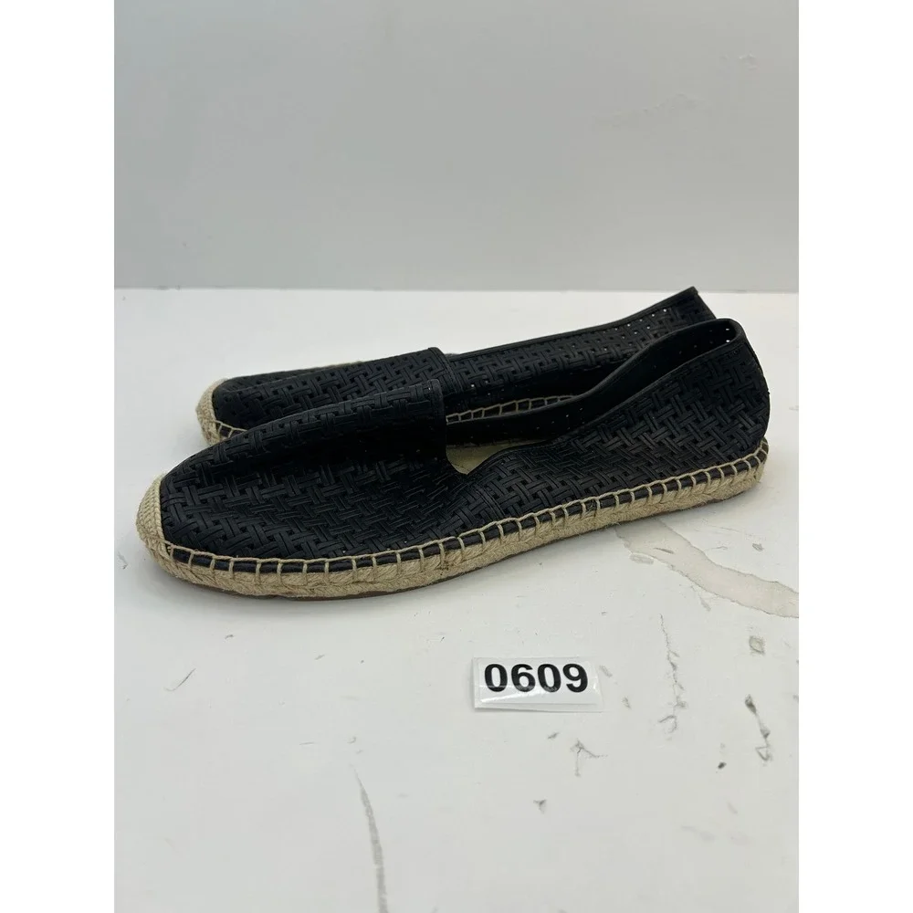 Talbots Woven Espadrille Flats‎ Womens 10 Black